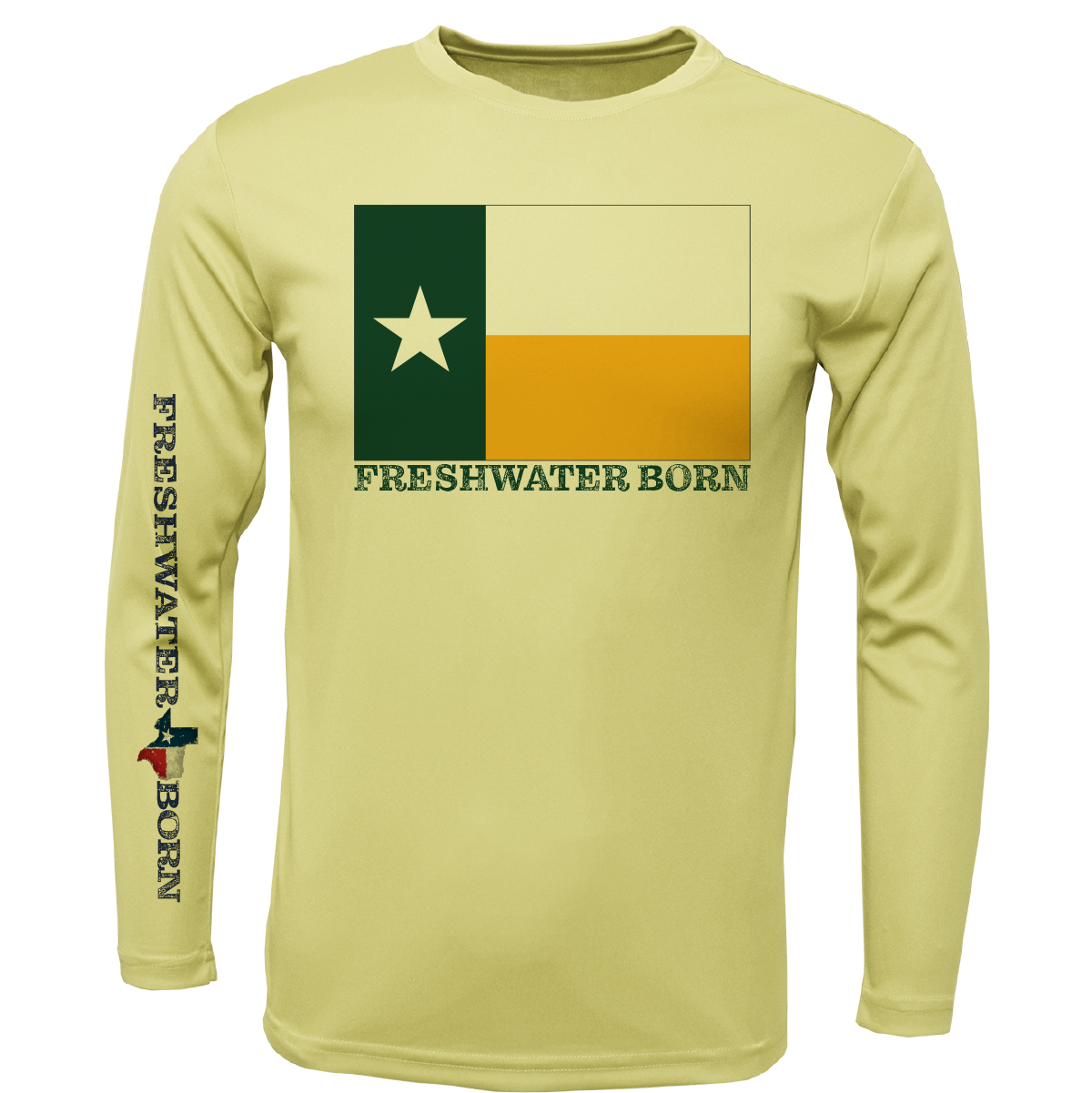 Baylor Edition Freshwater Born Girl's Long Sleeve UPF 50+ Dry-Fit Shirt