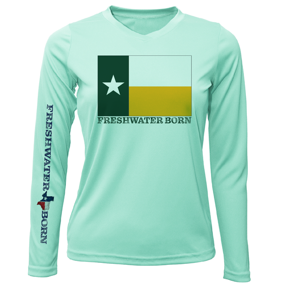 Baylor Edition Freshwater Born Women's Long Sleeve UPF 50+ Dry-Fit Shirt