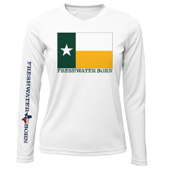 Baylor Edition Freshwater Born Women's Long Sleeve UPF 50+ Dry-Fit Shirt