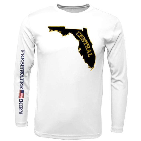 Black and Gold Freshwater Born Long Sleeve UPF 50+ Dry-Fit Shirt