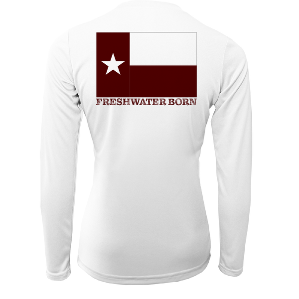 College Station Freshwater Born Women's Long Sleeve UPF 50+ Dry-Fit Shirt