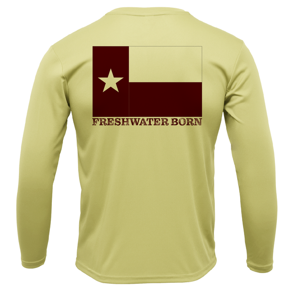 College Station Freshwater Born Men's Long Sleeve UPF 50+ Dry-Fit Shirt