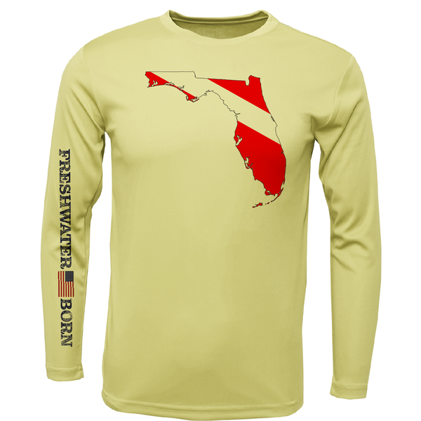 Florida Diver Freshwater Born Camisa de manga larga para niña UPF 50+ Dry-Fit