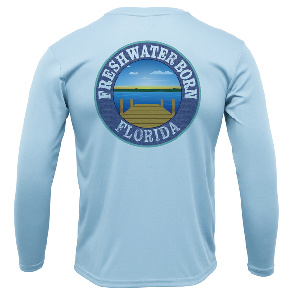 State of Florida USA Freshwater Born Long Sleeve UPF 50+ Dry-Fit Shirt