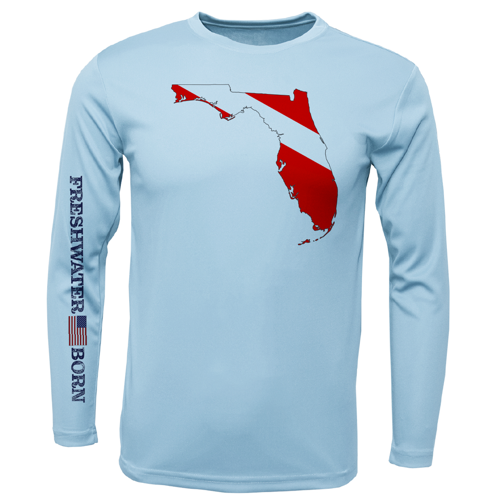 Florida Diver Freshwater Born Men's Long Sleeve UPF 50+ Dry-Fit Shirt –  Saltwater Born