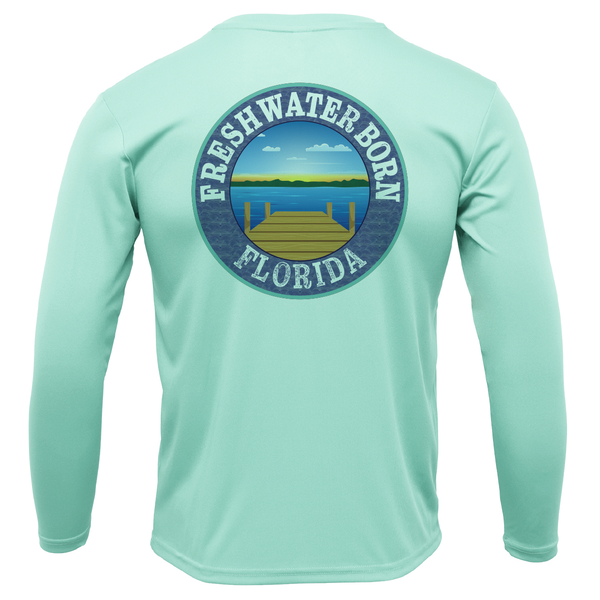 Camisa de manga larga con ajuste seco UPF 50+ del estado de Florida, EE. UU., nacida en agua dulce