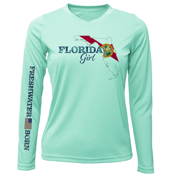Florida Girl Freshwater Born Women's Long Sleeve UPF 50+ Dry-Fit Shirt