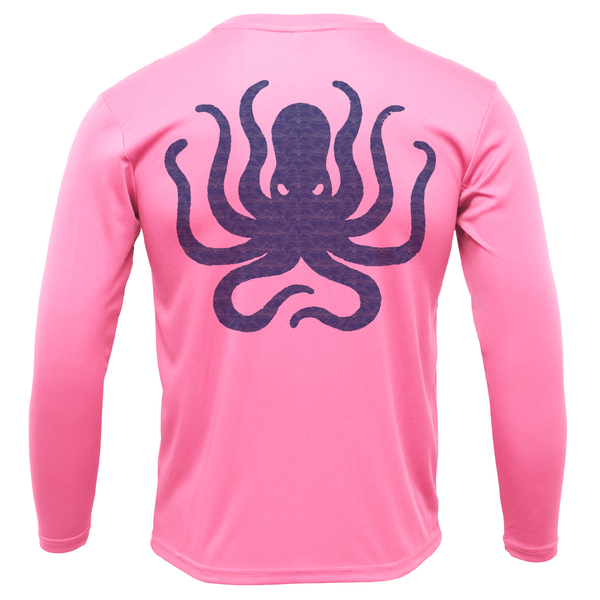 Florida Freshwater Born Kraken Girl's Long Sleeve UPF 50+ Dry-Fit Shirt