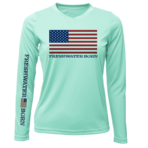 Florida USA Freshwater Born Women's Long Sleeve UPF 50+ Dry-Fit Shirt