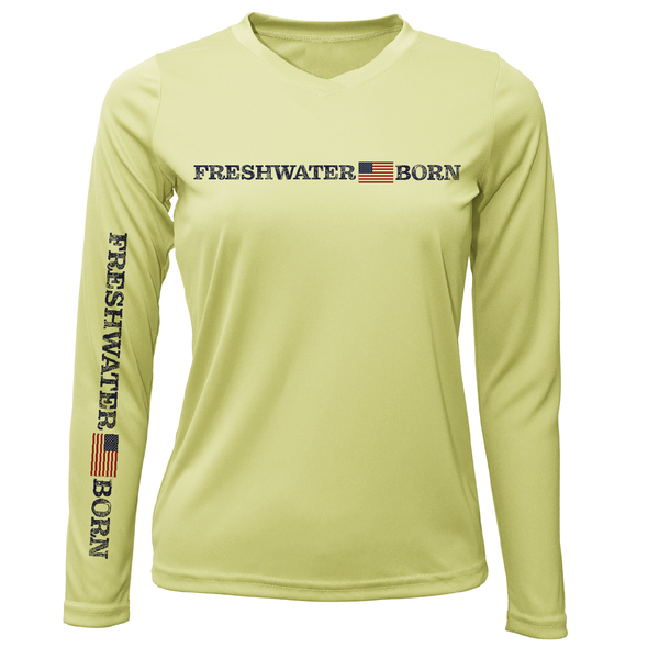 Florida Freshwater Born Linear Logo Women's Long Sleeve UPF 50+ Dry-Fit Shirt
