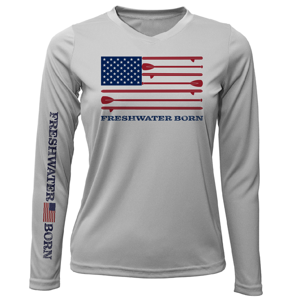 Florida Freshwater Born SUP Flag Long Sleeve UPF 50+ Dry-Fit Shirt