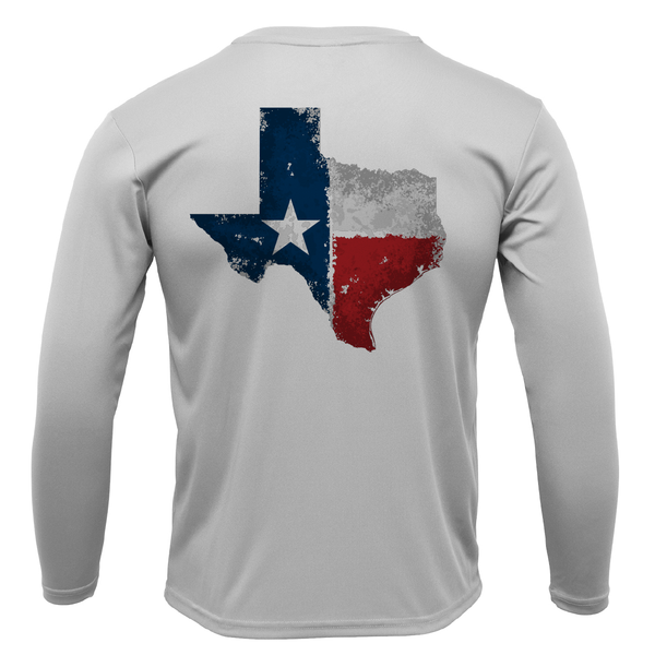 Camisa de manga larga para niño con protección seca UPF 50+ del estado de Texas Freshwater Born