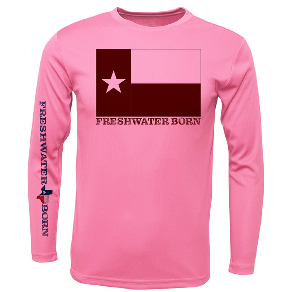Texas A&M Edition Freshwater Born Girl's Long Sleeve UPF 50+ Dry-Fit Shirt