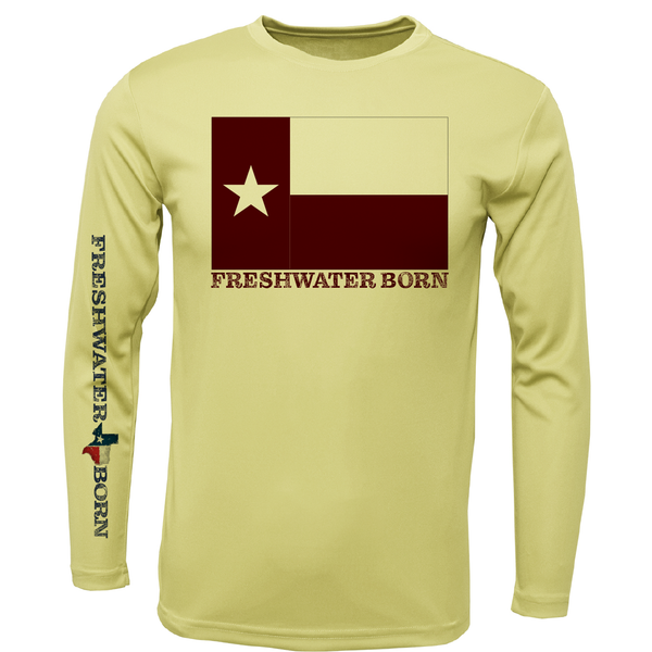 Texas A&amp;M Edition Freshwater Born Camisa de manga larga para niño UPF 50+ Dry-Fit