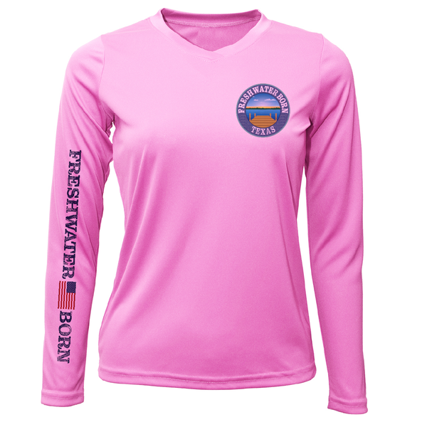 Texas Freshwater Born Kraken Women's Long Sleeve UPF 50+ Dry-Fit Shirt