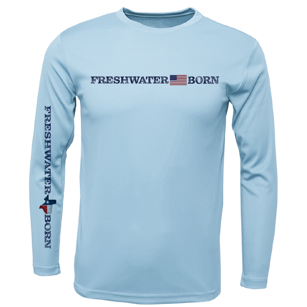 Texas Freshwater Born Linear Logo Long Sleeve UPF 50+ Dry-Fit Shirt