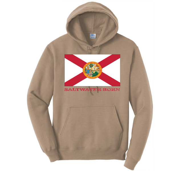 Sudadera con capucha de algodón con bandera de Florida