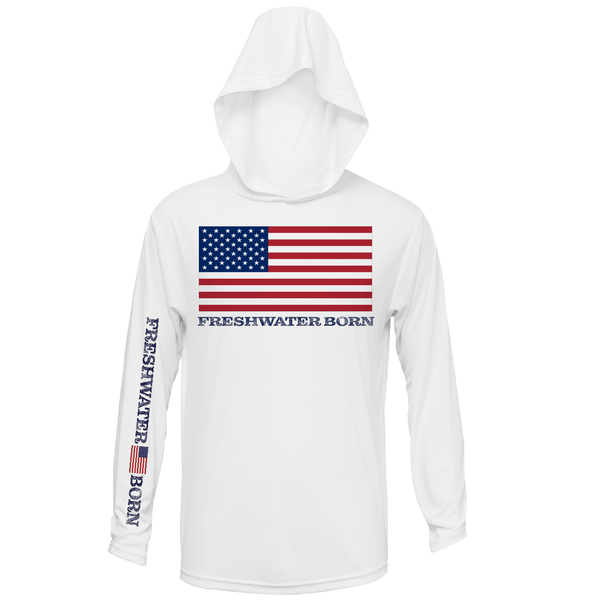 Michigan USA Freshwater Born Men's Long Sleeve UPF 50+ Dry-Fit Hoodie