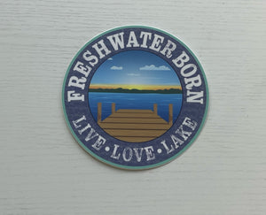 Freshwater Born Sticker