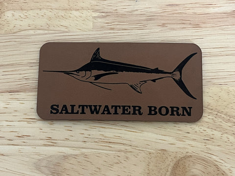 Saltwater Born Marlin Leather Patch