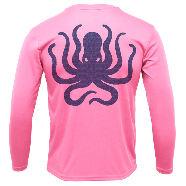 Catalina Island, CA Kraken Girl's Long Sleeve UPF 50+ Dry-Fit Shirt