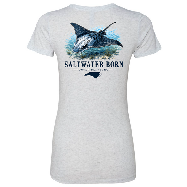 Outer Banks, NC Eagle Ray Women's Triblend Tee