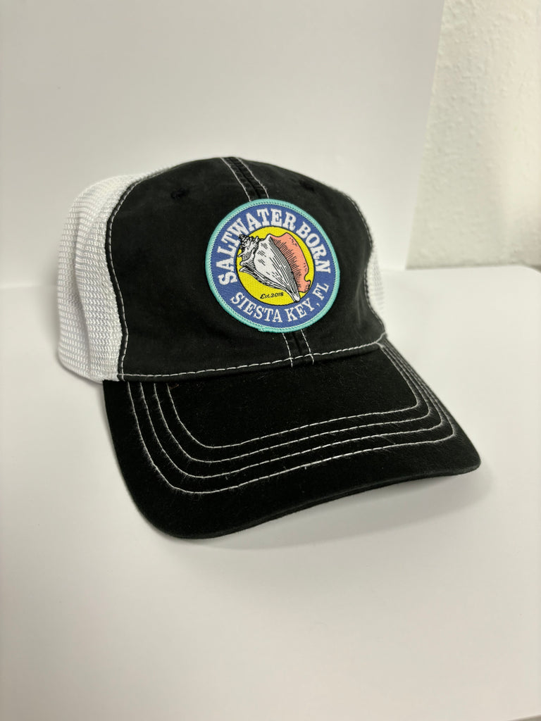Siesta Key Vintage Trucker Mesh Hat – Saltwater Born