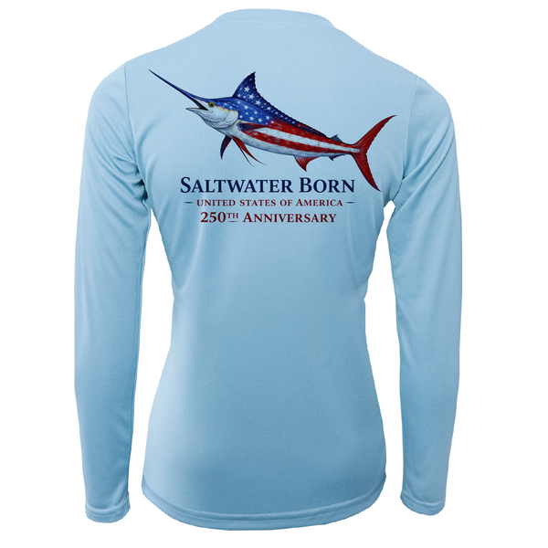 250th Anniversary Action Marlin Women's Long Sleeve UPF 50+ Dry-Fit Shirt