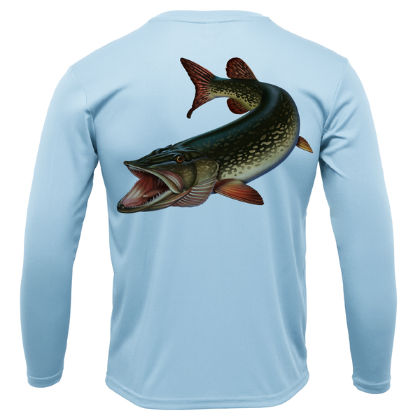 Texas Freshwater Born Pike Boy's Long Sleeve UPF 50+ Long Sleeve Dry-Fit Shirt