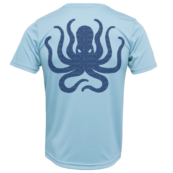 Siesta Key, FL Kraken Men's Short Sleeve UPF 50+ Dry-Fit Shirt