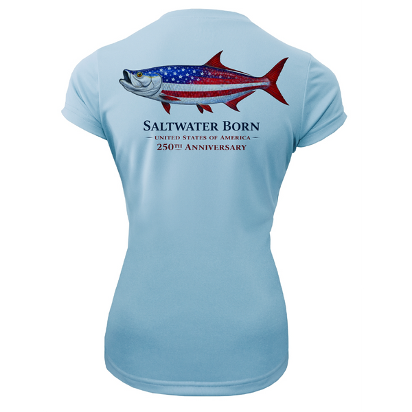 250th Anniversary Action Tarpon Women's Short Sleeve UPF 50+ Dry-Fit Shirt