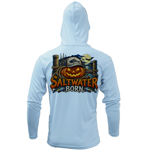 Spooky Seas Boy's Long Sleeve UPF 50+ Dry-Fit Hoodie