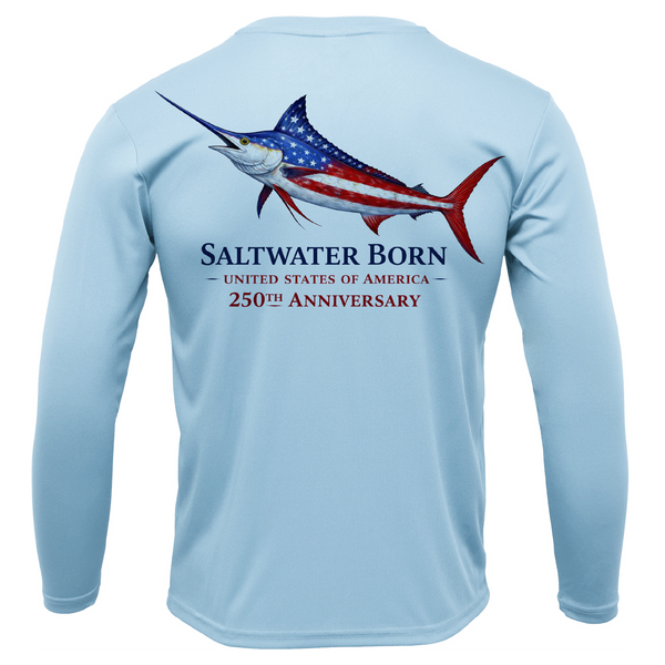 250th Anniversary Action Marlin Men's Long Sleeve UPF 50+ Dry-Fit Shirt