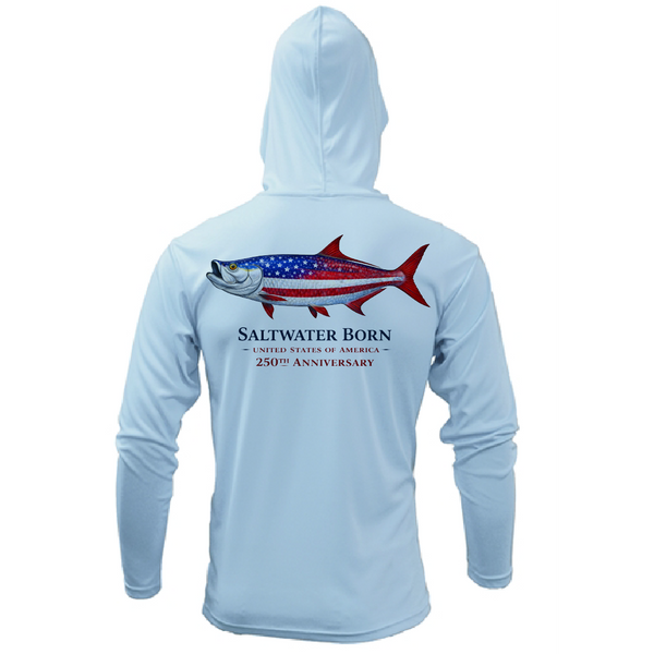 250th Action Tarpon Boy's Long Sleeve UPF 50+ Dry-Fit Hoodie