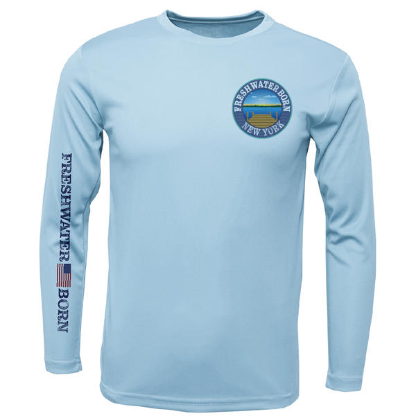 New York Freshwater Born "All For Rum and Rum For All" Men's Long Sleeve UPF 50+ Dry-Fit Shirt