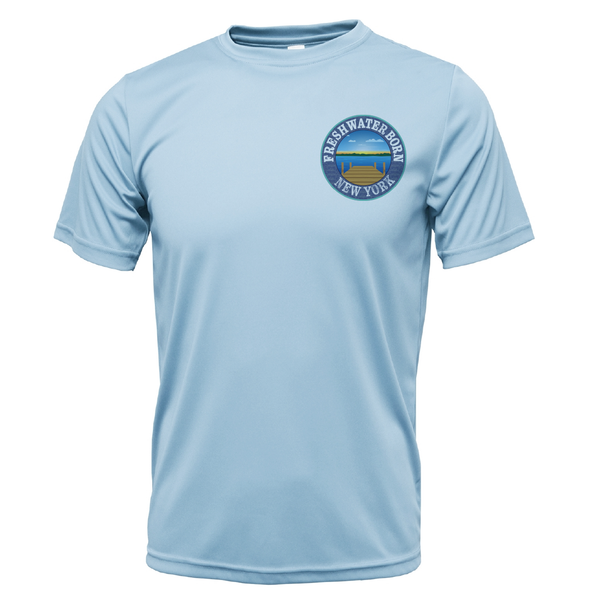 New York Freshwater Born "All For Rum and Rum For All" Men's Short Sleeve UPF 50+ Dry-Fit Shirt