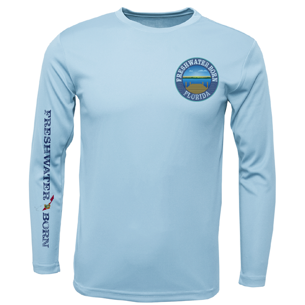 Florida Freshwater Born Largemouth Bass Men's Long Sleeve UPF 50+ Dry-Fit Shirt