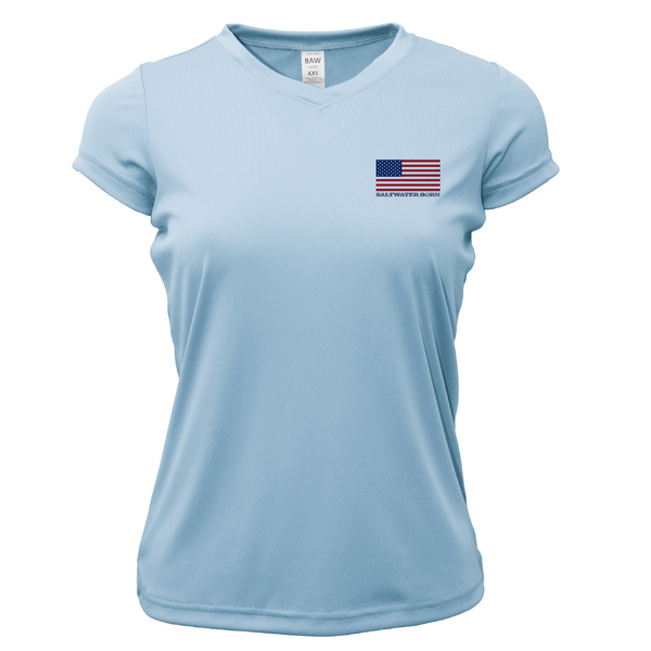 250th Anniversary Action Tarpon Women's Short Sleeve UPF 50+ Dry-Fit Shirt