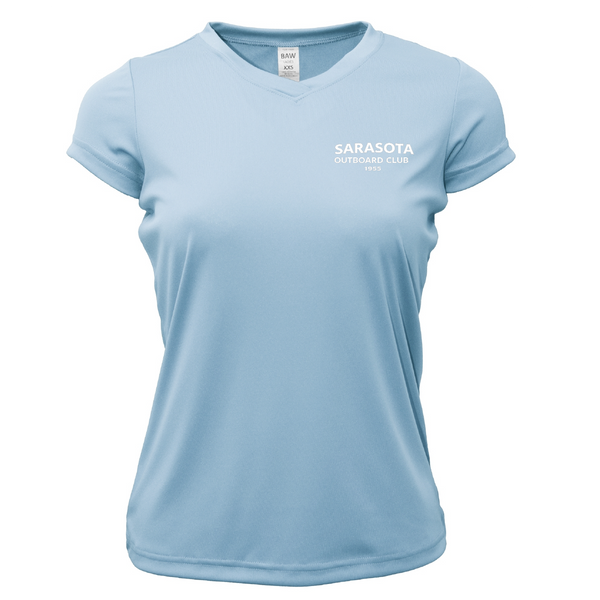 Sarasota Outboard Club 1955 Women's Short Sleeve UPF 50+ Dry-Fit Shirt