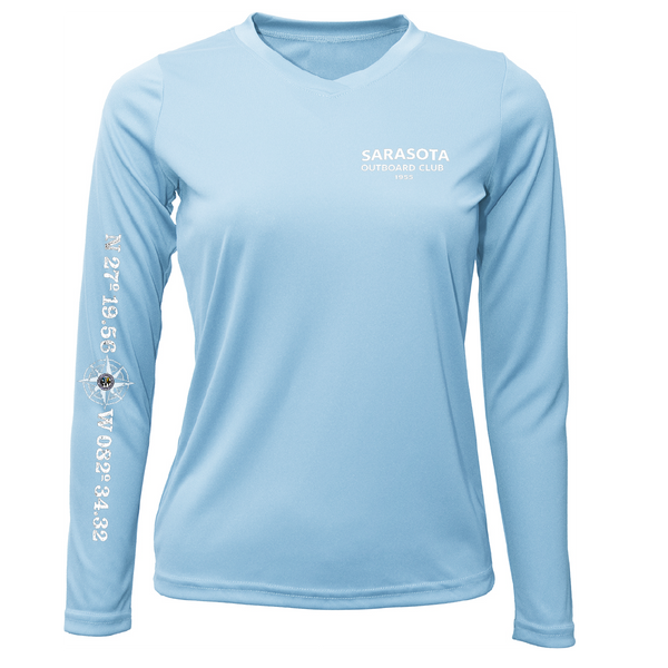 Sarasota Outboard Club 1955 Women's Long Sleeve UPF 50+ Dry-Fit Shirt