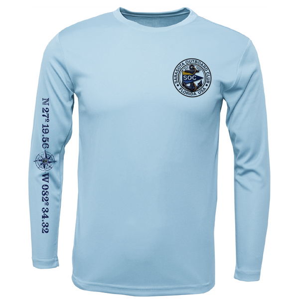 Sarasota Outboard Club Classic Men's Long Sleeve UPF 50+ Dry-Fit Shirt