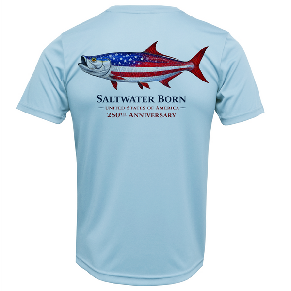 250th Anniversary Action Tarpon Men's Short Sleeve UPF 50+ Dry-Fit Shirt