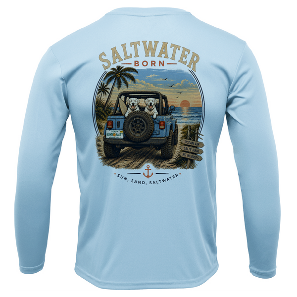 Saltwater Born Labs Men's Long Sleeve UPF 50+ Dry-Fit Shirt