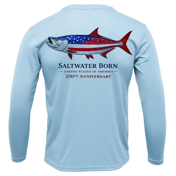 250th Action Tarpon Girl's Long Sleeve UPF 50+ Dry-Fit Shirt