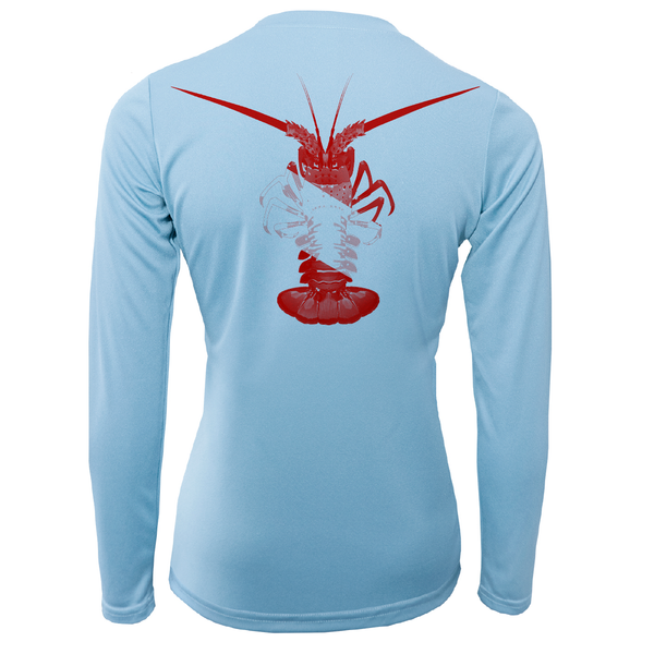 Florida Keys Scuba Lobster Women's Long Sleeve UPF 50+ Dry-Fit Shirt