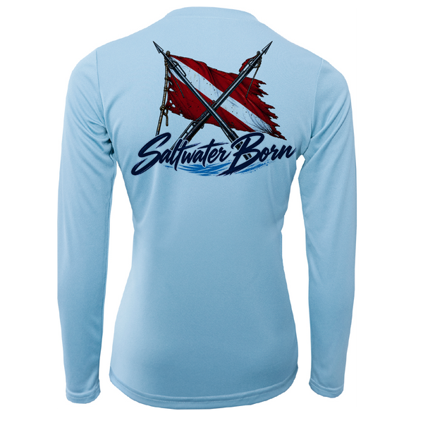 Saltwater Born Spear Life Women's Long Sleeve UPF 50+ Dry-Fit Shirt