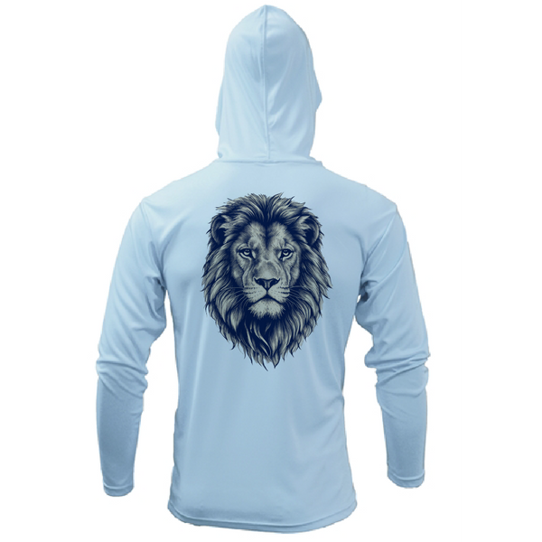 Safari Born, South Africa Lion Men's Long Sleeve UPF 50+ Dry-Fit Hoodie