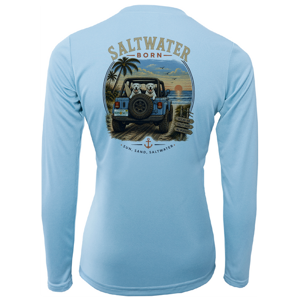 Saltwater Born Labs Women's Long Sleeve UPF 50+ Dry-Fit Shirt