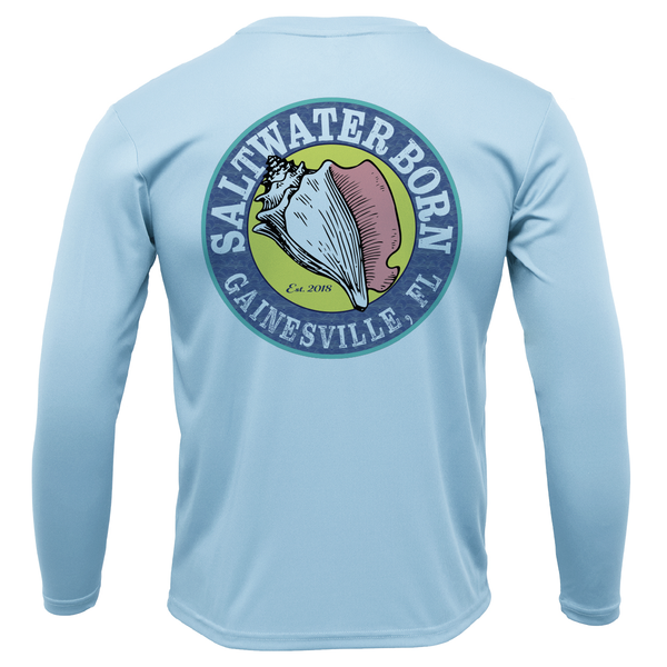 Orange and Blue Gainesville, FL Men's Long Sleeve UPF 50+ Dry-Fit Shirt