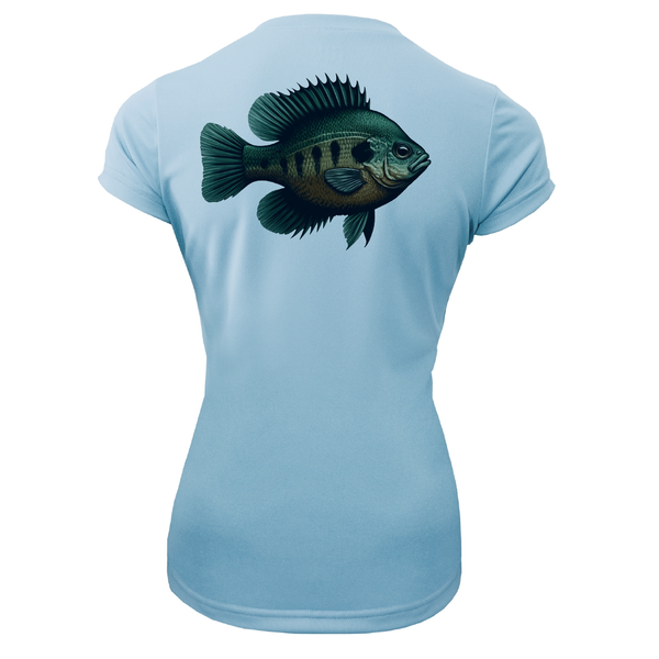 Florida Freshwater Born Bluegill Women's Short Sleeve UPF 50+ Dry-Fit Shirt